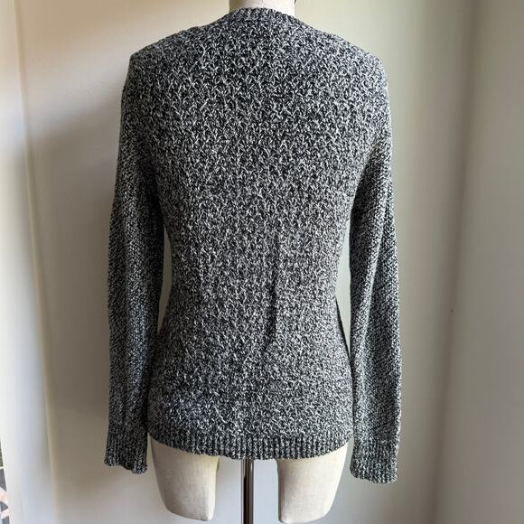 L.L.Bean Women’s Marled Cotton Button Front Cardigan Sweater M Petite - Picture 3 of 7